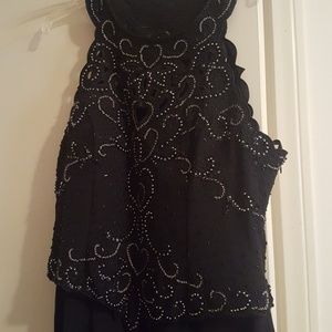 Black evening dress